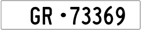 Trailer License Plate